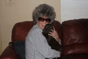 Aunt Diana and our chocolate girl Molly Nov 2011